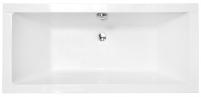 Ванна акрилова Besco Quadro Slim 180x80 (WAQ-180-SL) без ніжок 371595 фото