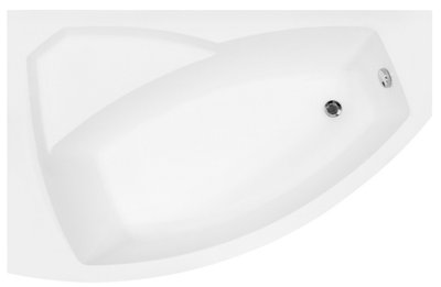 Ванна акрилова Besco Rima 150x95 (WAR-150-NL) без ніжок, ліва 371617 фото